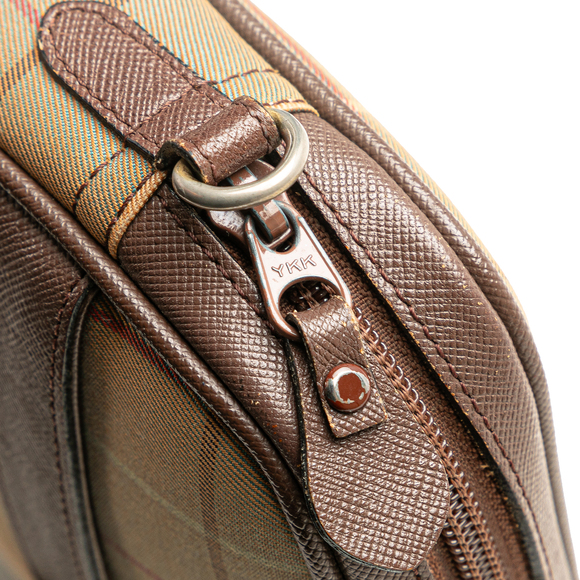 Pre-Loved Burberry Vintage Check Canvas Crossbody - Picture 7 of 9